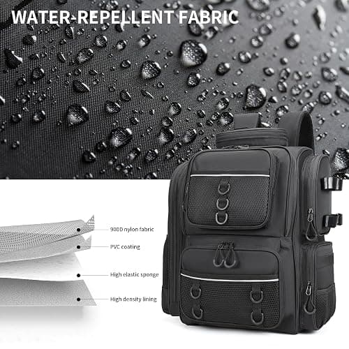 WANOON Fishing Backpack, fishing bag with Rod Holders. Large tackle Backpack Strong Materials thumbnail 5