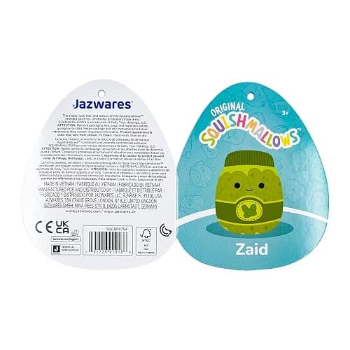 Squishmallows Original 14in Zaid The Green Pickle Jar – Official Jazwares Plush (Large) thumbnail 7