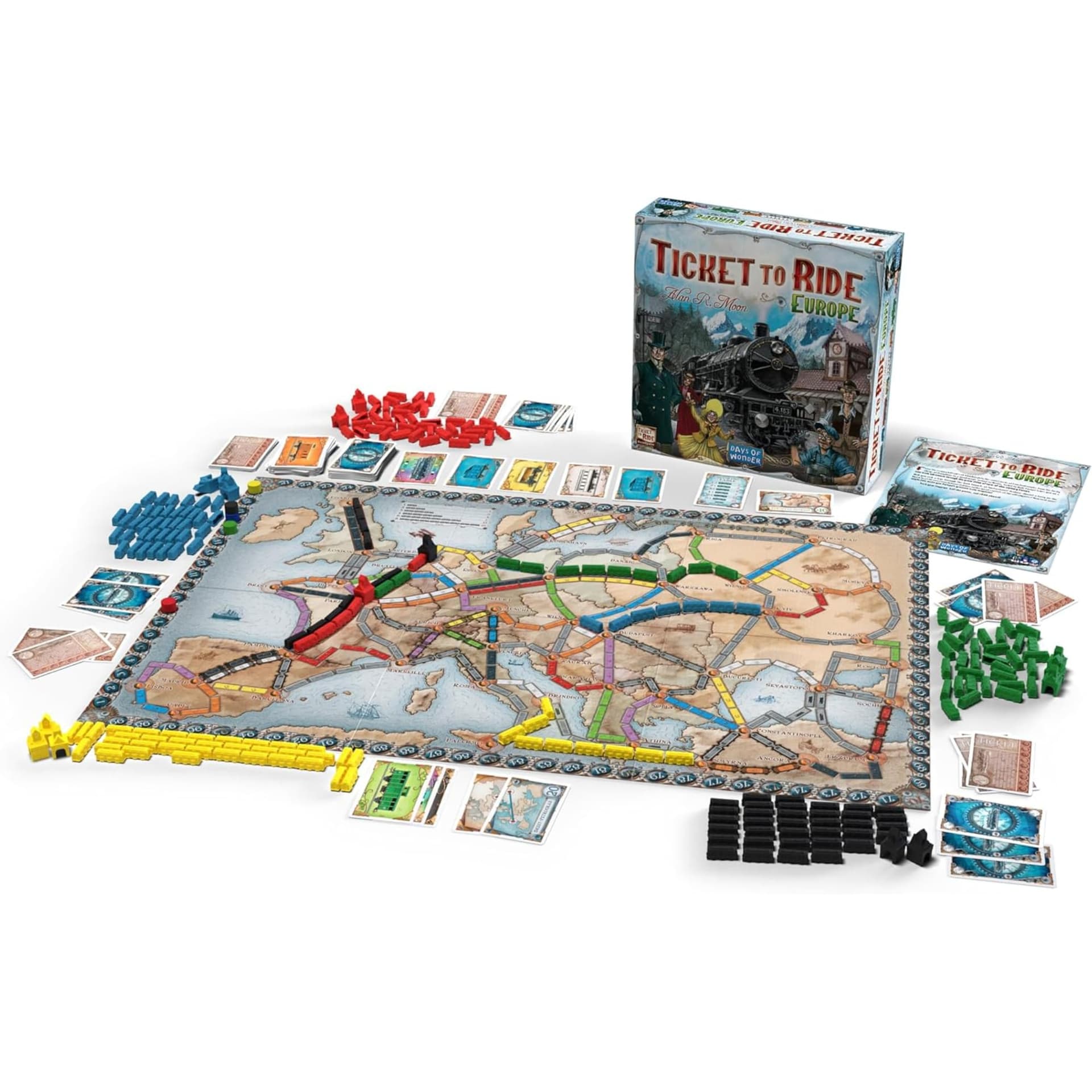 Days Of Wonder DO7202 Ticket to Ride Europe Board Game, Blue thumbnail 3