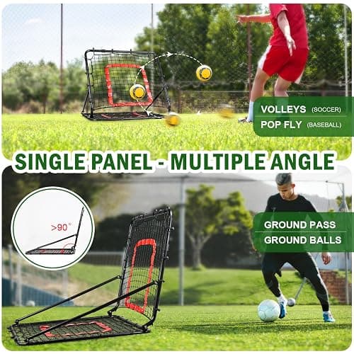 BaseGoal Baseball and Softball Rebounder Net,Baseball Rebounder,Volleyball Rebounder,Pitch Back Net,Multi-Sport Training Rebound Screen,with Pitching Target,Easy Adjustable Angles thumbnail 4