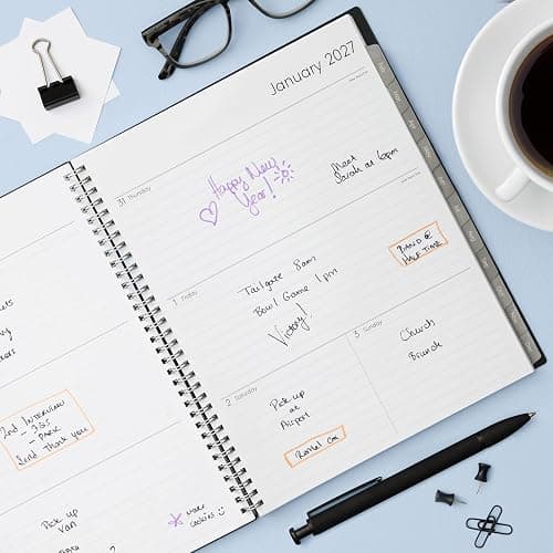 Blue Sky 2027 Weekly & Monthly Planner Calendar, 8.5"x11", Enterprise | January 2027 - December 2027, Flexible Cover, Durable Twin Wire Binding, Laminated Tabs, Storage Pocket thumbnail 2