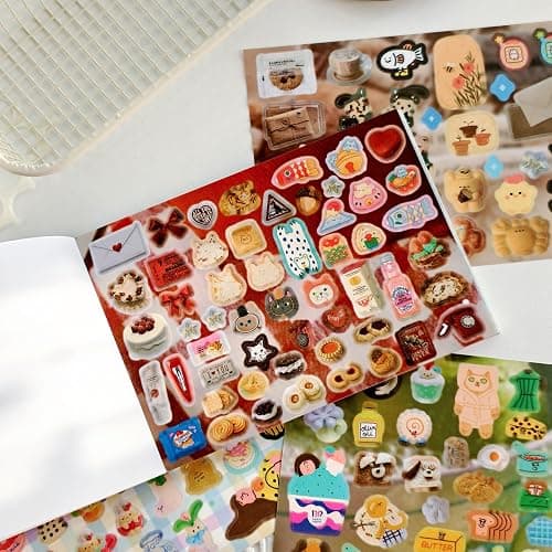 1234 Pcs Japanese Sticker Book -Lovely Little Things | 30 Sheets INS Style Cute Cartoon Sticker Book | Kawaii Stickers for Journaling, Scrapbooking, Planners DIY Craft Stickers thumbnail 4