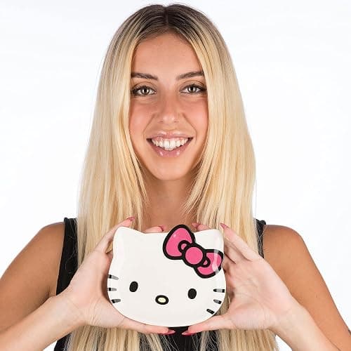 Hello Kitty Earring Ring Trinket Holder - Ceramic Trinket Dish thumbnail 2