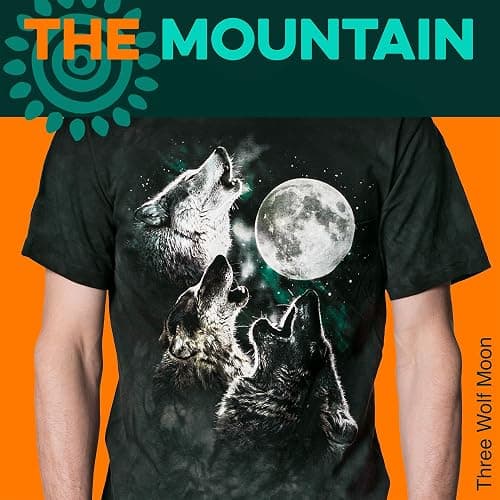 The Mountain Men's Three Wolf Moon Short Sleeve Tee thumbnail 2