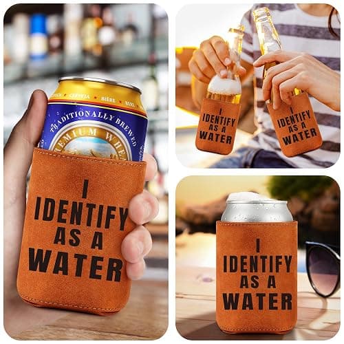 LEJIAJINW Gifts for Dad Christmas Father from Daughter Son, Dad Christmas Birthday Gifts for Men Xmas Husband Grandpa Boyfriend Valentine Anniversary Retirement Daddy, Leather Can Cooler thumbnail 6
