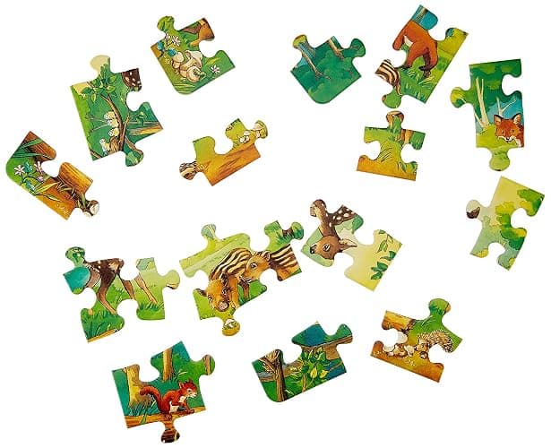 Ravensburger Kinderpuzzle - 06044 Traktor auf dem Bauernhof - Rahmenpuzzle für Kinder ab 3 Jahren, mit 15 Teilen & Kinderpuzzle - 06376 Tierkinder des Waldes - Rahmenpuzzle für Kinder ab 3 Jahren thumbnail 6