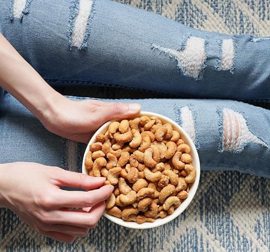 Honey Roasted Cashews - 32 oz Reusable Container | Gourmet Nuts Coated with Sweet & Natural Honey | Roasted to Perfection | Healthy Everyday Snack | Vegan | Kosher | Hand-Picked | Sweet & Crunchy thumbnail 6