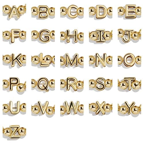 BaubleBar Three Bracelet Gift Set for Women, Gold-Plated Initial Beaded Bracelets, Fashion Jewelry, Personalized & Trendy Gift, Fashion Jewelry Set thumbnail 5