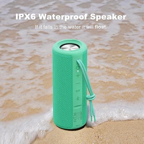 MIATONE Boombox Portable Bluetooth Speaker Gifts for Women Men - Green thumbnail 5