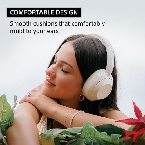 Sony ULT WEAR Over-Ear Noise Canceling Wireless Headphones, Off White | Massive Bass, Comfortable Design, 30-Hour Battery, Signature Noise Canceling Found in 1000X Series, Alexa Built-in, Bluetooth thumbnail 3