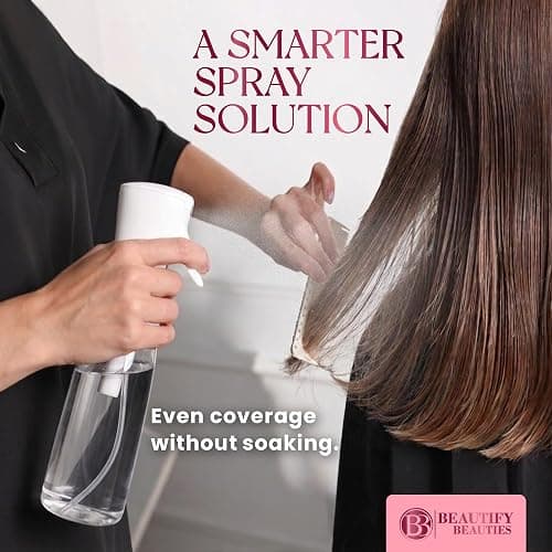 BeautifyBeauties Continuous Spray Bottle for Hair, 10.1 oz Mister Spray | Perfect for barbers, salons, household cleaning, watering plants, pet care, ironing & essential oil scents thumbnail 3