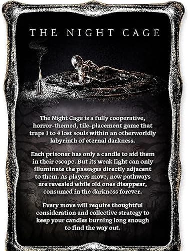 Smirk and Dagger The Night Cage | Cooperative Candlelit Horror Strategy Game, Tile Laying Labyrinth Escape Adventure, For 1 to 5 Players, Ages 14+ thumbnail 4
