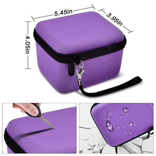 Vlogging Camera Case Compatible with for Duluvulu/for VJIANGER/for JGIPL/for TEBNGIHNM 4K Digital Cameras for Youtube. Vlog Camera Carrying Storage for Lens, Cable and Other Accessories - Purple thumbnail 3