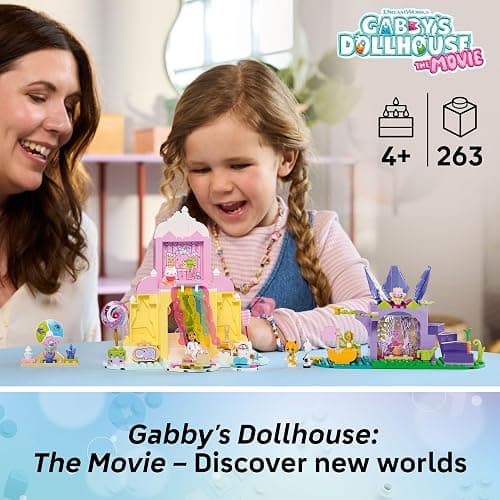 LEGO Gabby’s Dollhouse Sweet Treat Mountain & Kitty Garden Building Blocks - Pretend Play & Learning Toy for Girls & Boys, Ages 4+ - W/Gabby & Pandy Paws Figures - Gift Idea for Birthdays - 11205 thumbnail 2