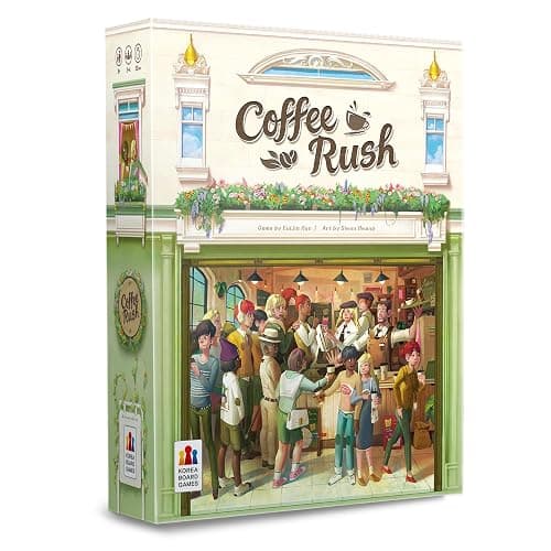 Korea Board Games Coffee Rush Board Game - Brew Up Success in a Quick, Addictive, and Fun Coffee Adventure! Strategy Game for Kids & Adults, Ages 8+, 2-4 Players, 30 Minute Playtime - Image 1