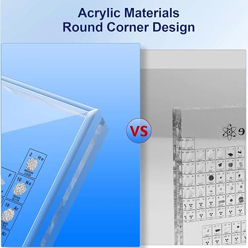 ZXMOTO Periodic Table with Real Elements Inside, Acrylic Periodic Table with Colorful LED Lights and 83 Real Samples Display Gift for Students, Kids and Teacher thumbnail 5