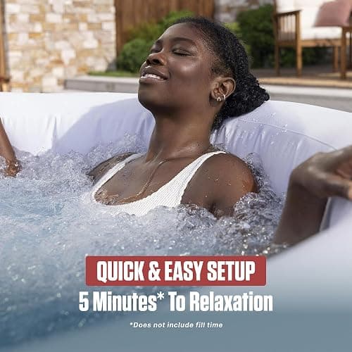 Coleman Miami 2 to 4 Person Inflatable Hot Tub, Round Energy-Efficient Portable Outdoor Spa with 120 AirJets, 71" x 26" thumbnail 8