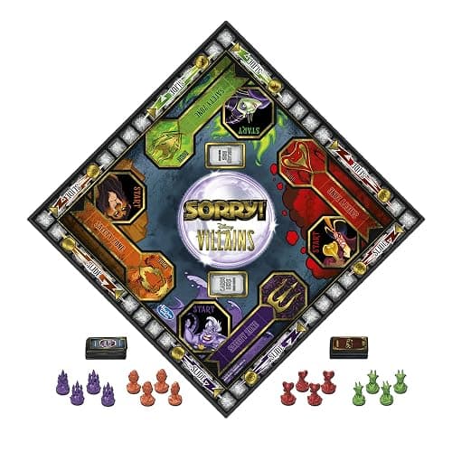 Hasbro Gaming Sorry! Board Game: Disney Villains Edition Kids Game, Family Games for Ages 6 and Up (Amazon Exclusive) - Green thumbnail 2