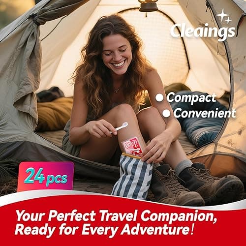 cleaings® Mini Disposable Toothbrush Set with Toothpaste – Travel Essentials, Portable Toothbrush for Women & Men, Camping, Road Trip, Vacation, 24 Count-Mix Flavor（Pack of 1） - Mix Flavor - 1 thumbnail 4