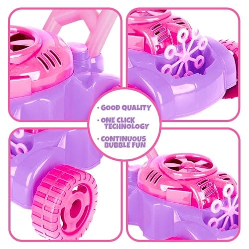 ArtCreativity Bubble Lawn Mower for Toddlers 1-3, Kids Bubble Machine for 1-Year-Old Girl Gifts, Xmas Gifts for Kids, Push Toys for Toddlers Age 1 2 3+ Birthday Gifts for Preschool Girls thumbnail 6