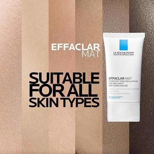 La Roche-Posay Effaclar Mat, Daily Moisturizer For Oily Skin, Visibly Reduces The Look Of Pores, Oil-Free Mattifying Moisturizer, Smooths Skin Texture, Non-Comedogenic & Dermatologist Tested thumbnail 6