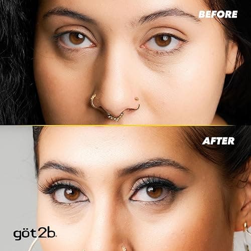 got2b Glued Brow Gel & Edge Control, Strong Hold, Clear, 0.54 Fl Oz | Tames brows and flyaways, Sweat-resistant with castor oil, Quick-dry formula, Vegan formula, Dual-sided brush thumbnail 6