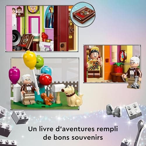LEGO Disney et Pixar La Maison de « Là-Haut » Jouet avec Ballons - Figurines Carl, Russell et Doug, Maquette Collection pour Filles et garçons, Idée Cadeau Iconique 43217 thumbnail 7