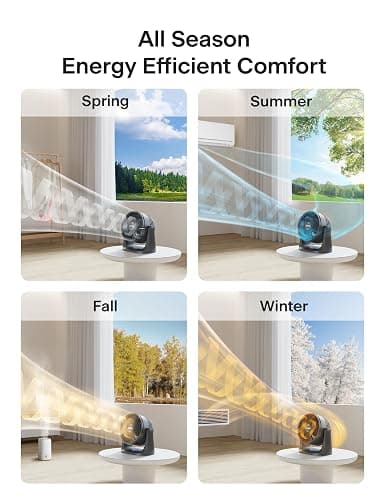 PELONIS 3 Speed Small Room Air Circulator Fan with 7-inch Blade, Table Fan with 100° Adjustable Head Tilt - Desktop Fan for Bedroom,Dorm and Office - Ventilador for Air Conditioner and Heater, Black thumbnail 6
