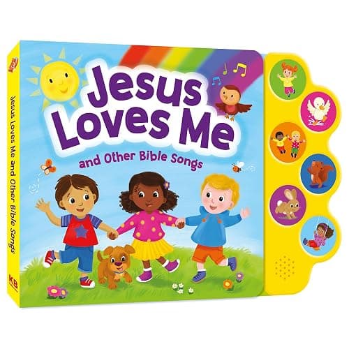 Jesus Loves Me & Other Bible Songs - Christian Sound Book for Toddlers | Interactive Board Book w/ 6 Songs & Lyrics | Faith-Based Learning thumbnail 2