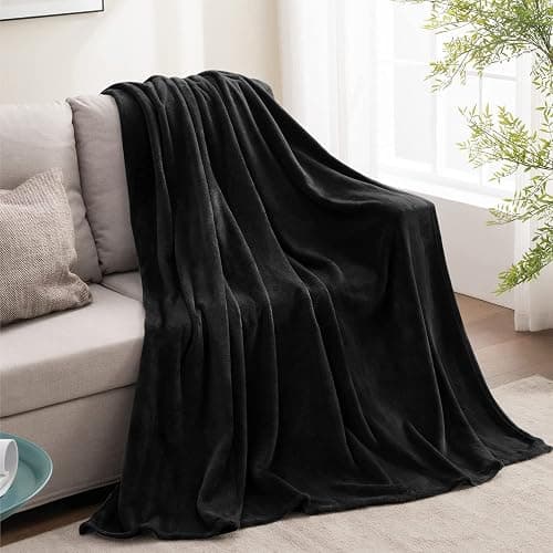 BEDELITE soft lightweight black blanket thumbnail 5