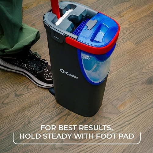 O-Cedar H2prO Flat Mop System | Quick Everyday Cleaning | Dual-Tank Fresh Water System | Machine Washable Reusable Microfiber Mop Pad | Safe on Hardwood, Tile & Vinyl Floors thumbnail 7