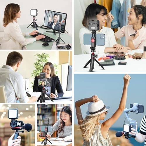 ULANZI VL49 2000mAh LED Video Light w 3 Cold Shoe, Rechargeable Soft Light Panel, Portable Photography Lighting for DJI OSMO Sony DSLR Canon Camera GoPro Vlogging thumbnail 6