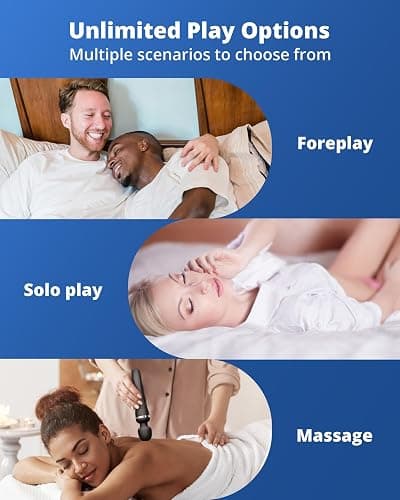 LOVENSE Domi 2 Wand Massager Clitoral Vibrators, Intense Vibrator Black Adult Sex Toys&Games for Women Men Powerful Massage with Dual Rotating Head, Remote Control Vibrator for Couple Play thumbnail 7