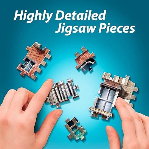 Wrebbit3D Harry Potter 3D Puzzle Model of The Burrow Weasley Family Home | 415 Jigsaw Puzzle Pieces | Build and Journey Through The Wizarding World thumbnail 7