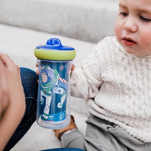 The First Years Disney/Pixar Toy Story Kids Insulated Sippy Cups - Dishwasher Safe Spill Proof Toddler Cups - Ages 12 Months and Up - 9 Ounces - 2 Count thumbnail 5