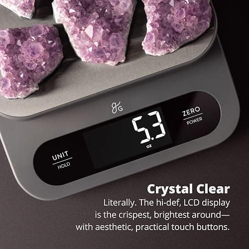 Greater Goods Digital Food Scale for Kitchen & Baking, 10kg/22lb High-Capacity Weight Scale with 1g Precision, Stainless Steel Platform, Hi-Def LCD, Ideal for Bread, Sourdough & Bulk Cooking thumbnail 4