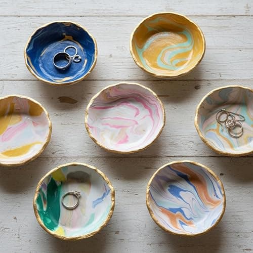 Dan&Darci Craft 'n Clay - Jewelry Dish Making Kit for Kids Ages 8-14 Year Old - Best DIY Arts & Crafts Kits - Birthday Gifts - Creative Toys for Preteen & Teenagers - Girl Birthday Gift Ideas thumbnail 6