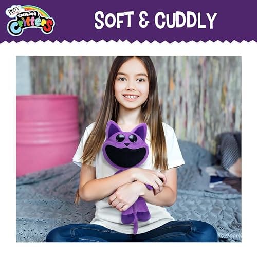 Poppy Playtime - Smiling Critters Deluxe Plush, [Officially Licensed] 14" Tall (CatNap) thumbnail 6