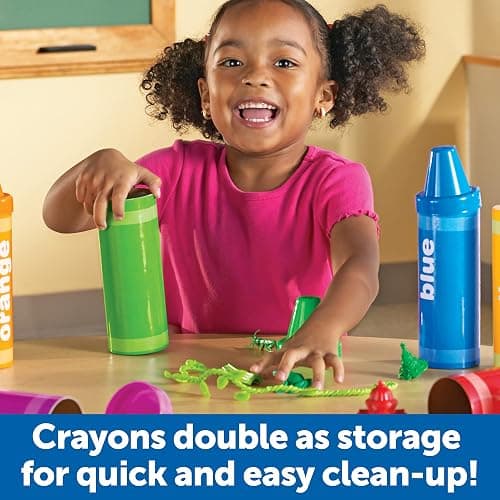 Learning Resources Rainbow Sorting Crayons - 56 Pieces, Ages 3+ Kids Crayons, Early Color Recognition & Sorting, Toddler Sort and Stacking Toys - Crayons thumbnail 5