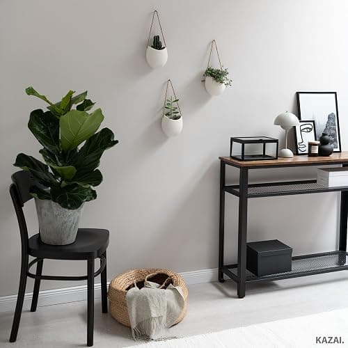 Kazai. Vasi da Parete -Ellie- | Vasi da Appendere al Muro | 3 Pezzi | Decorazione Murale per Interni, Balcone e Giardino | Bianco (opaco) thumbnail 7
