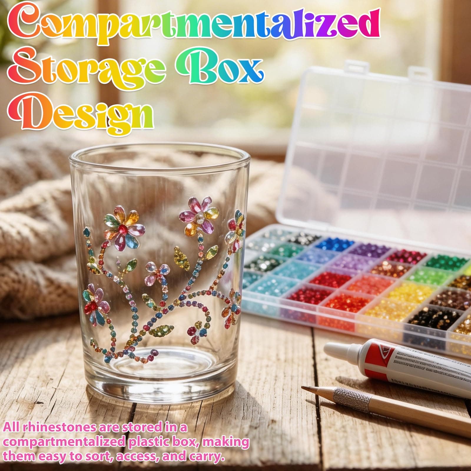 18000/32000/45000 PCS Resin Jelly Rhinestones with Tweezers,Mixed-Color 3mm Flatback Gems, Bedazzling Crystal for DIY Crafts Clothing Tumblers Mugs Shoes Fabric Nail Art for Crafting, Varied Shape (40 colors with 2× Pickup Tool) thumbnail 6