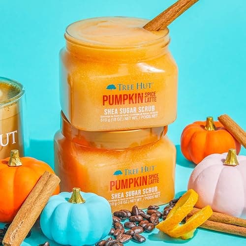 Tree Hut Pumpkin Spice Latte Shea Sugar | Exfoliating Body Scrub Removes Dead, Dry Skin for a Soft & Hydrated Feel | Limited Edition Fall | Nourishing Essential Body Care | 18 fl oz. thumbnail 4