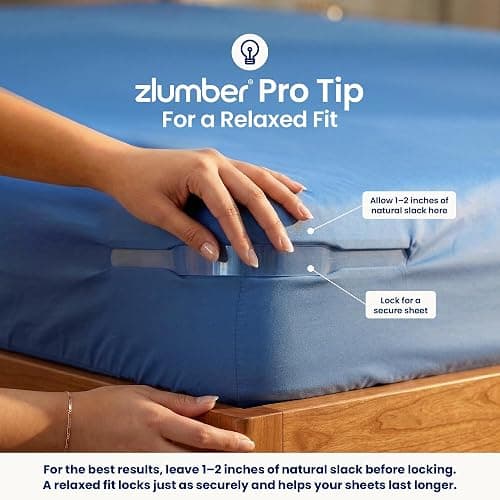 The Original USA Patented ZlumberLock - Secure Sheet Holder with Heavy-Duty Mattress Straps – No More Loose Bedding, Universal Fit, Easy One-Time Installation thumbnail 10