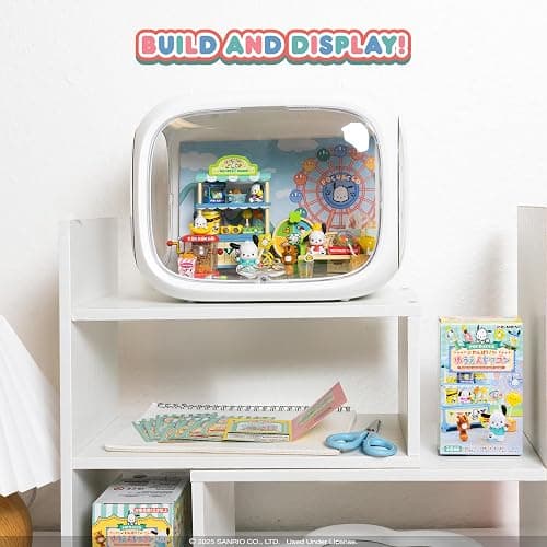 Hamee RE-Ment Blind Box Sanrio - Pochacco Amusement Park Wagon - 8 Pc. | Full Set with Tear-Away Display Background, Cute Blind Box Diorama Miniature Figure Set, Collectible Display Figure thumbnail 7