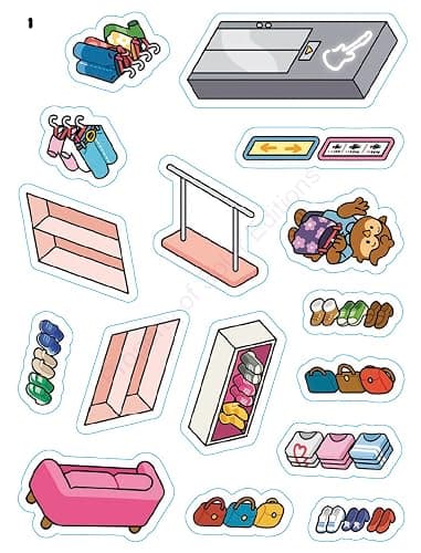 Mini Shops Sweet & Cozy Sticker Book: 10 Scenes to Decorate with 300 Stickers! Create Miniature Worlds in 3D! thumbnail 12