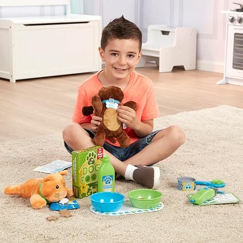 Melissa & Doug Feeding and Grooming Pet Care Play Set Pretend Play Vet Toy Veterinarian Kit for Kids thumbnail 2