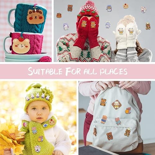 Cute Pins for Backpacks,50 Pcs Kawaii Acrylic Pins, Aesthetic for Girl's Bags,Hoodies,Hats,Jackets Decorative Clothing Bags Jackets Hat Backpacks Bag Accessories thumbnail 6