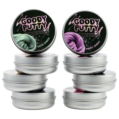 Dazzle Putty Toy Goody Putty Mini Tins 8 Pack thumbnail 3