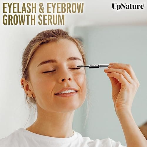 UpNature Organic Castor Oil Lash Serum for Eyelashes and Eyebrows Growth - 100% Pure Cold Pressed Hexane-Free (2oz Glass Bottle) thumbnail 2