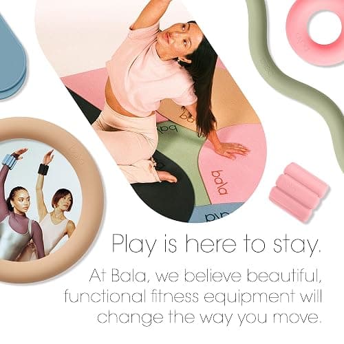 Bala Yoga Mat for Home Gym - Non Slip Exercise Mat for Home Workout, Stretching, Pilates, Aerobics & Floor & Fitness Work Out - Indoor Exercising Mat thumbnail 5
